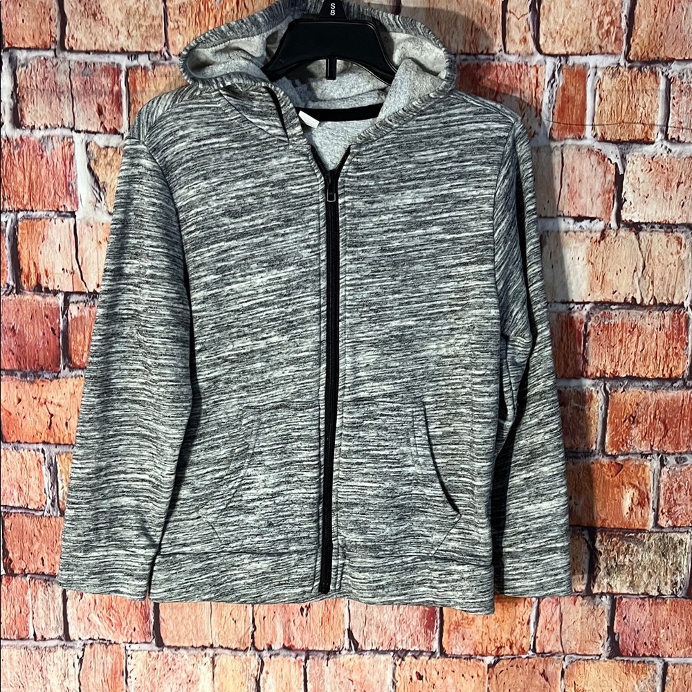 Old Navy Gray Kids Hoodie Size Medium 8